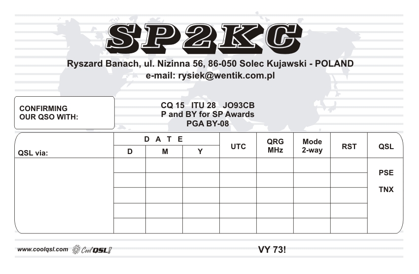 QSL backside sample 25