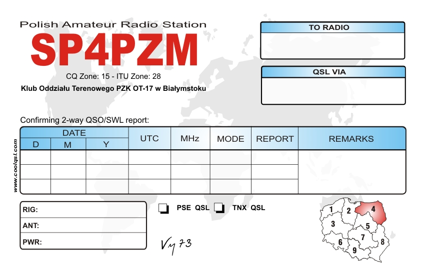 QSL backside sample 27