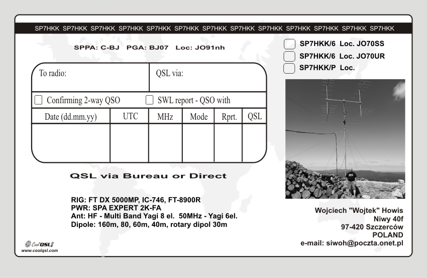 QSL backside sample 31