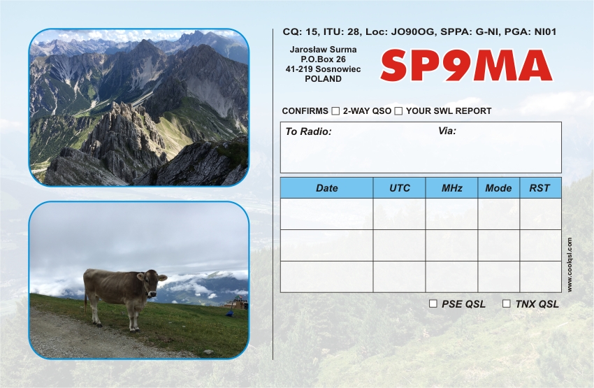 QSL backside sample 32