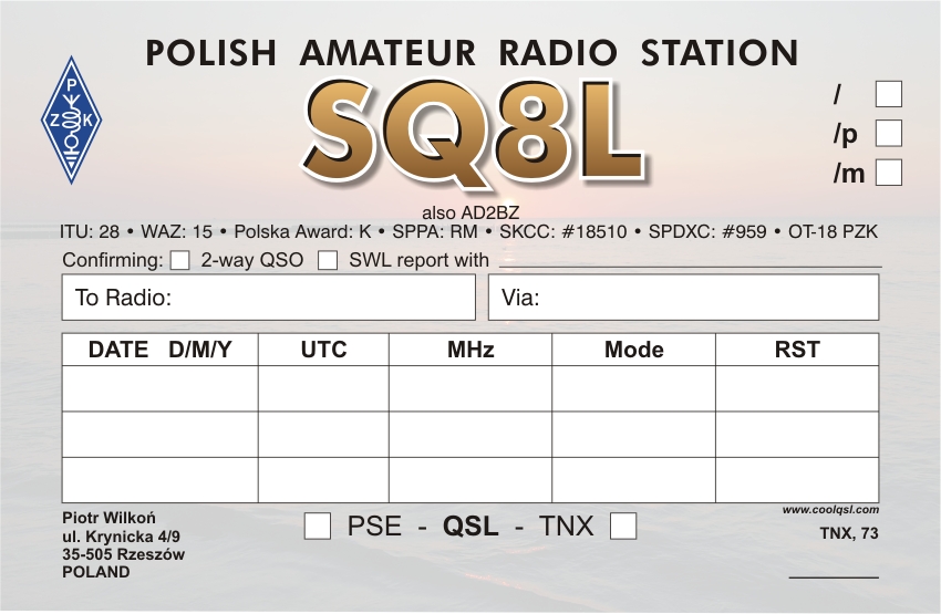 QSL backside sample 35