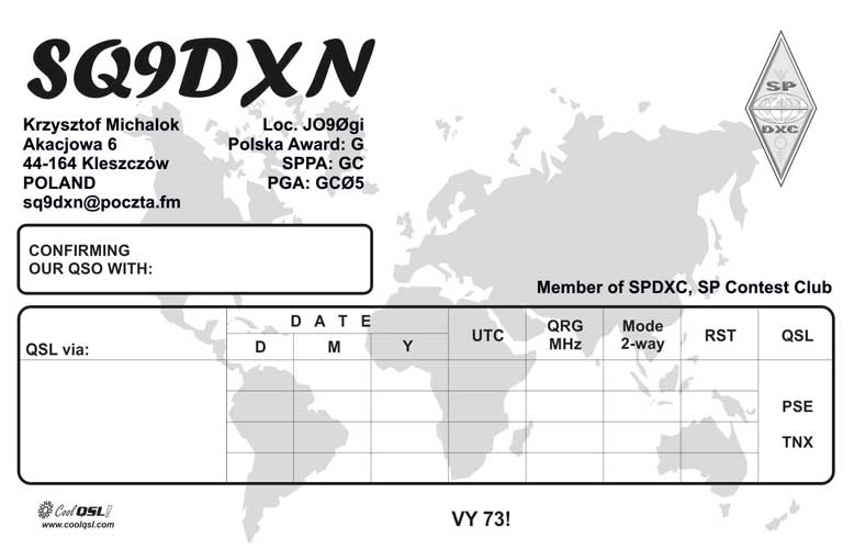 QSL backside sample 37