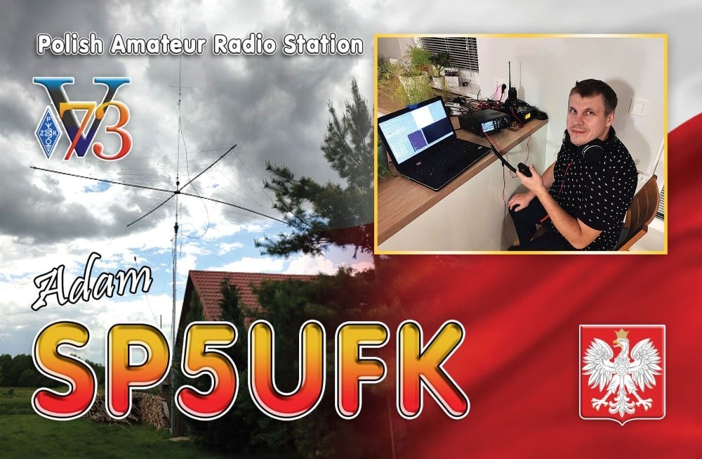 QSL card example