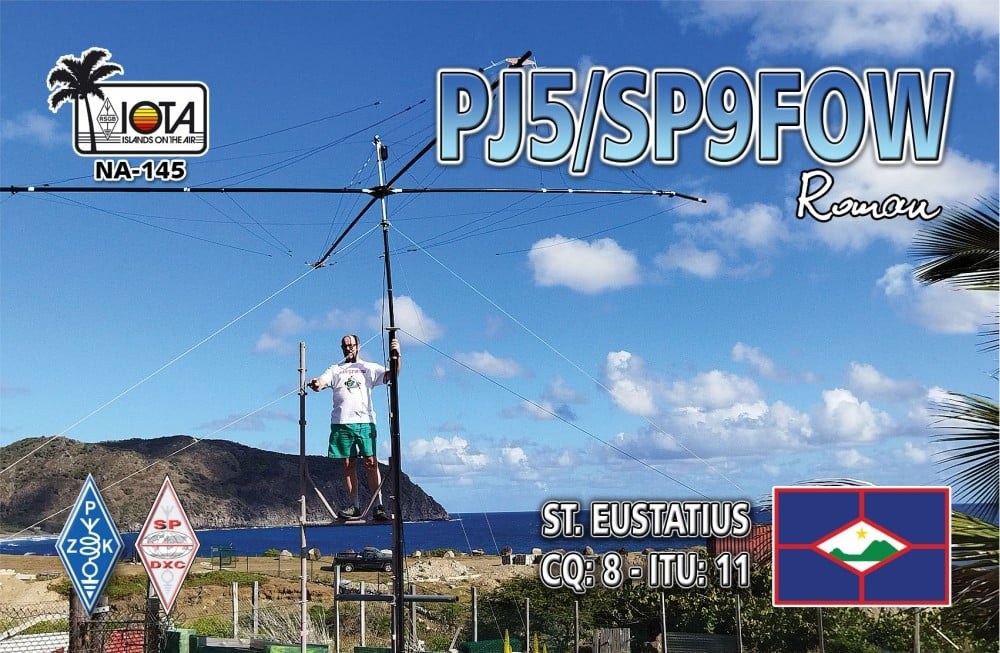 QSL card example