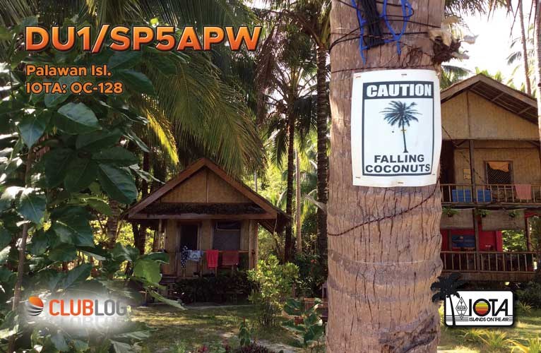 QSL card example