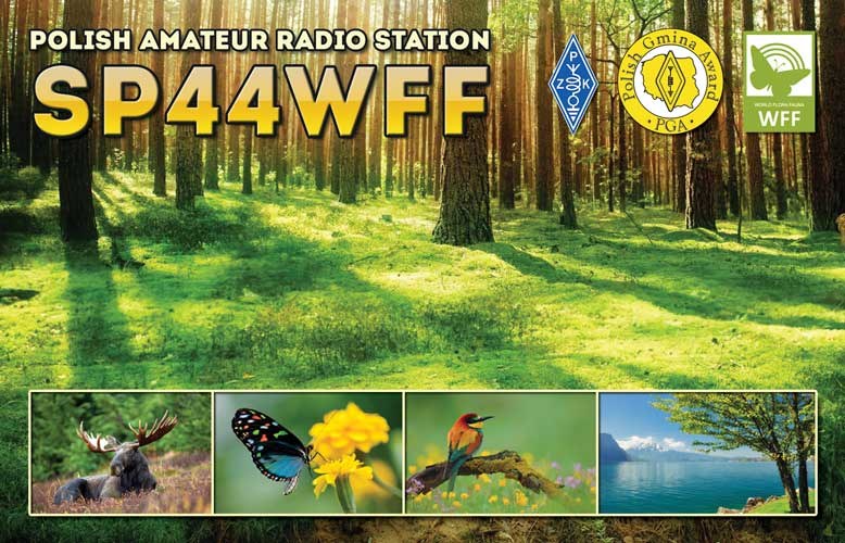 QSL card example