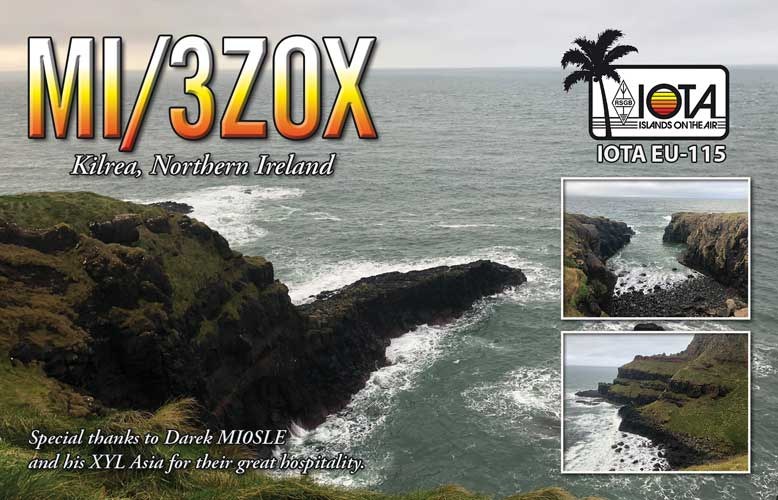 QSL card example