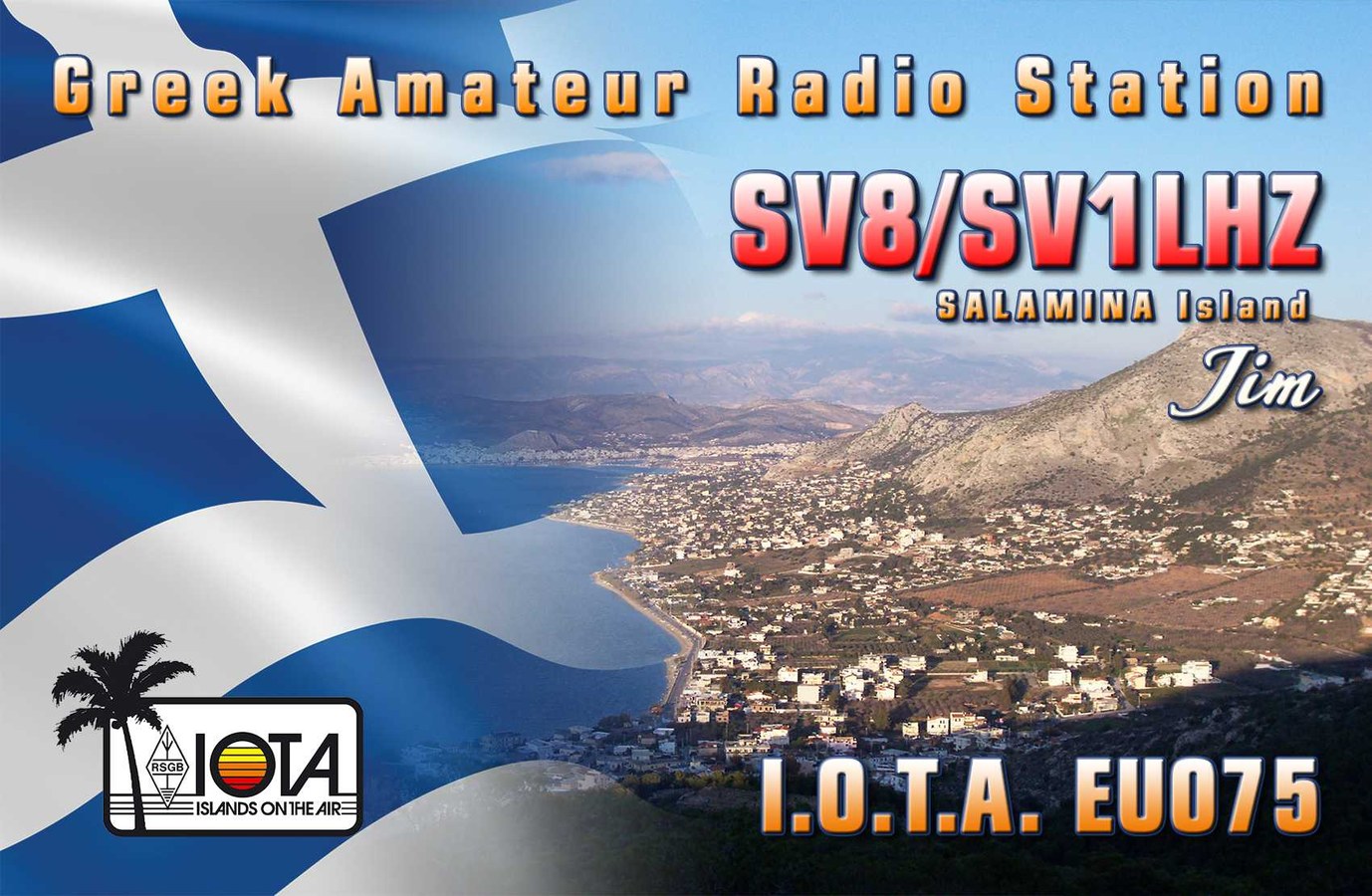 QSL card example