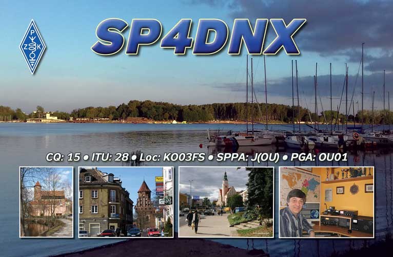 QSL card example