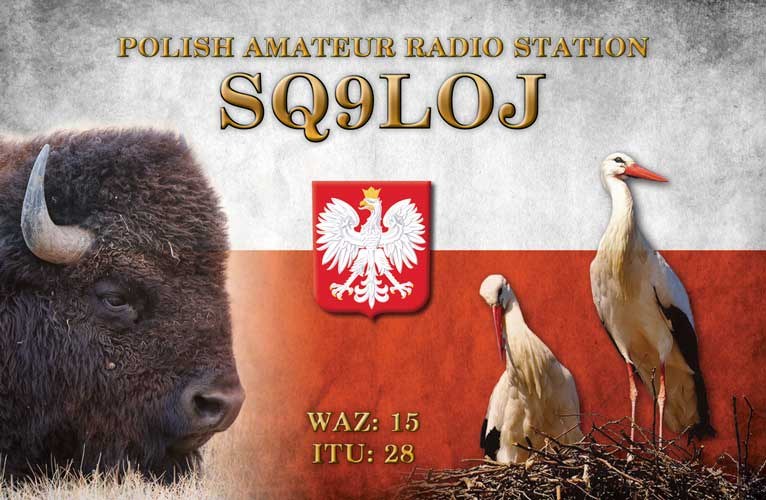 QSL card example