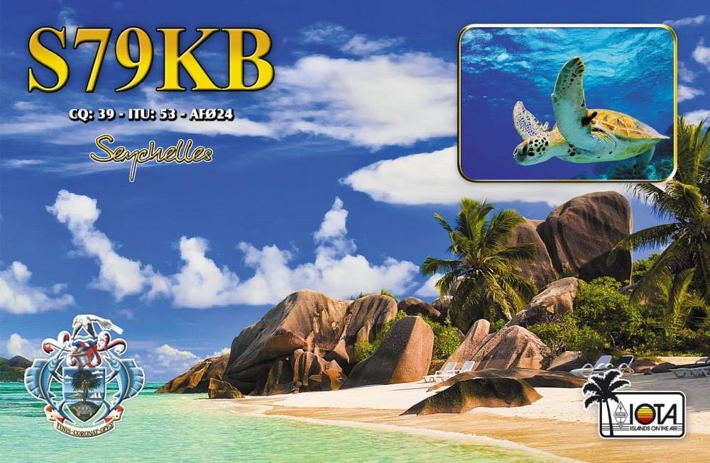 QSL card example