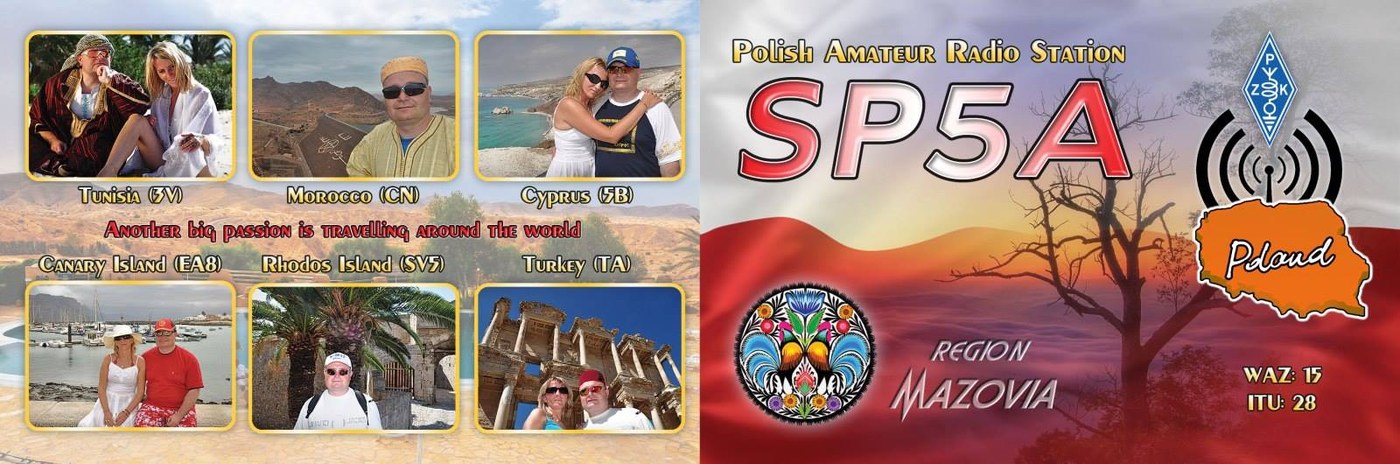QSL card example