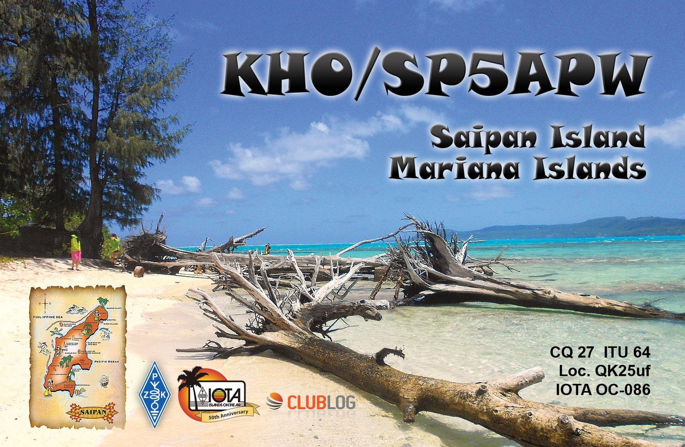 QSL card example
