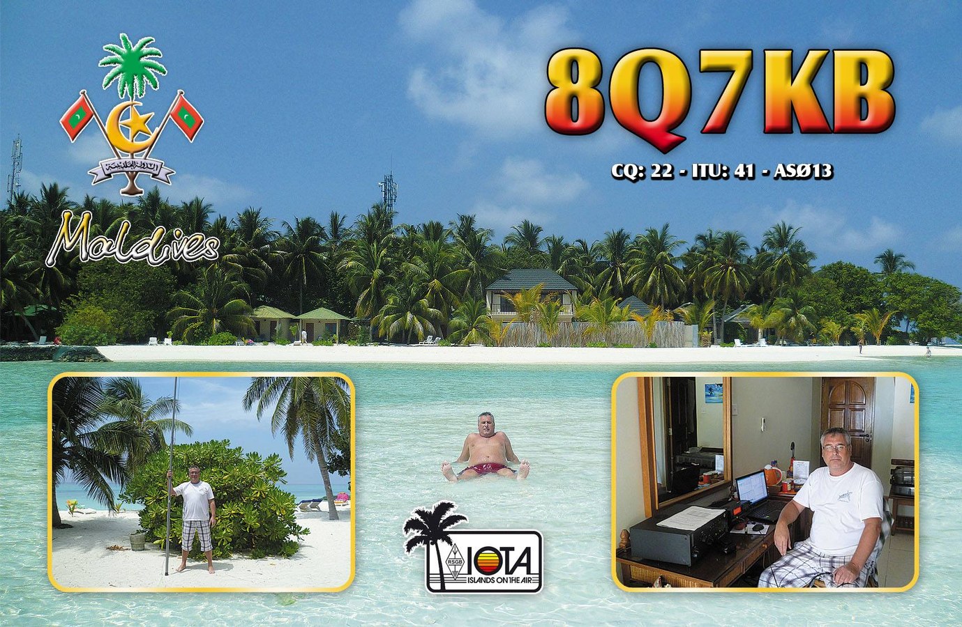 QSL card example